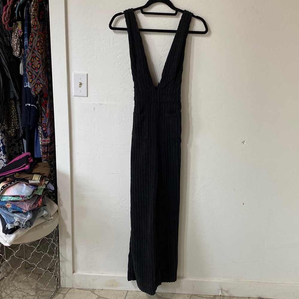 Urban black flare romper